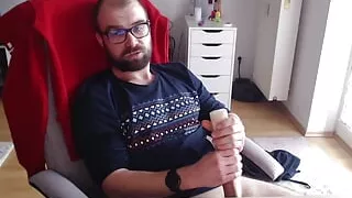 with an artificial pussy