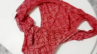 Married stepsister panty fuking and my cum