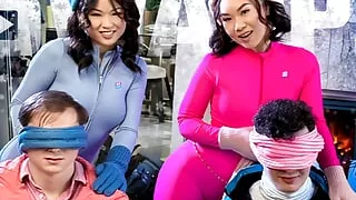 Their Step Sisters Are So Hot, All They Need to Do to Stay Warm in a Snow Storm is Fucking Them