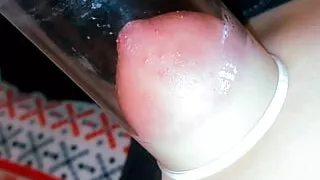 I pumped my chest with a compressor