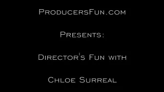 Blondes Hängetittenluder bläst und wird gefickt