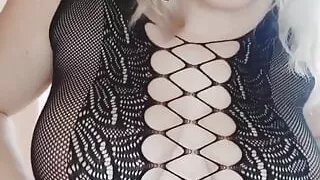 Curvy Girl Teasing You in Sexy Bodysuit