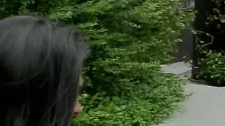 Attractive babe rides dick and makes her man cum by the pool