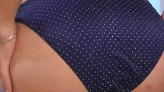 Hairy cunt gets all wet while masturbating