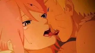 Sakura Seduces Naruto  -  Anime Hentai Cartoon.