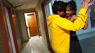 Indian MMS leaked building passage full sex video hardcore fucking in midnight