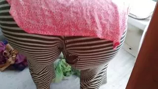 Indian sexy mother in law fucked by son-in-law while she is washing clothes in the bathroom