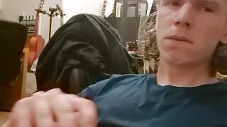 Dirty talking whilst wanking!