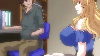 Young student fucking busty blonde milf teacher instead of lessons - Hentai