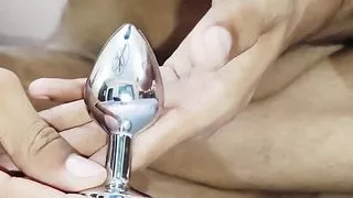 Desi Guys Massaging His Big Dick