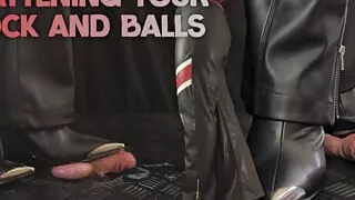 Flattening Your Cock and Balls with my Metal High Heels - Cock Balls Crush Trample, Shoejob, CBT, Trampling, Bootjob, Stomping