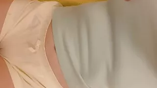 Petite  under short shorts. look what I do when no one is watching. I want a cool  for the night