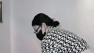 Occasionally, you can see her big breasts