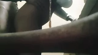 Sister-in-law was given a moment in the kitchen without oil, without condom