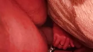 A Indian boy was fucking herself at midnight on bed