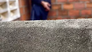 Village boy caught jerking lets stranger watch