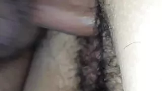 Cum in my neighbor's hairy pussy