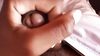 Indian boy rocking his black and thick cock