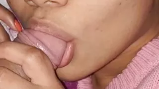 Waking up my little bitch to fill her with piss