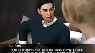 Corrupted Hearts #5 Clara sat on Harrison's thigh