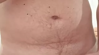 Handjob in the chastity belt