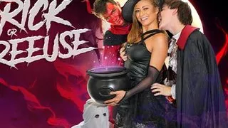 Stepmom Cassie Del Isla Gets Free Used By Three Horny Stepsons In Halloween Costumes - FreeUse Milf