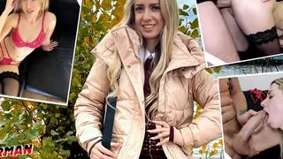 GERMAN SCOUT - Slim Office Girl Adriana Sweetblonde Pick Up for Casting Fuck in Berlin