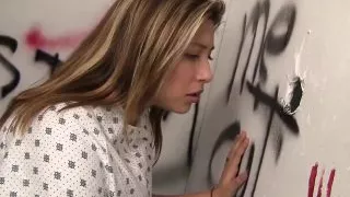 Daisy Leon loves sucking big dick from gloryhole