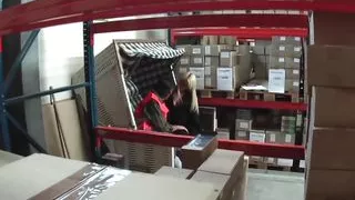 Antinia meets 2 guys in the warehouse