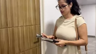 Religious Woman with Huge Tits Knocks on My Door and I Put My Cock up Her Ass