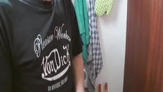 Old Man Masturbates and Licks a Babe Squirt While She Gets Fucked by Her Lover