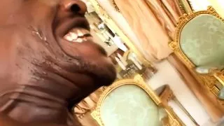 Small Titted Ebony Getting That Big Black Dick so Deep