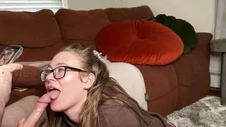 Hoodie Tongue Slithering Head Third POV part 1