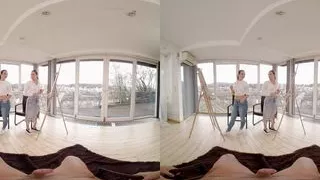 Two Czech Babes Fuck Me During Art Class - Virtual Real Porn