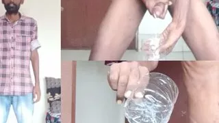 Rajesh Playboy 993 Masturbating Big Cock in the Bedroom and Cumming in the Glass