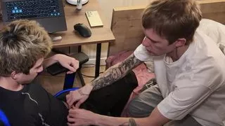 Fucked a Twink's Mouth with a Big Dick, Deep Throat Part 1