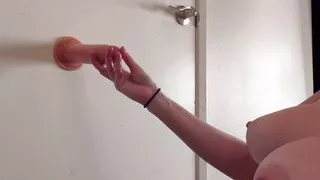 Italian Long Hair Big Juicy Tits and Nipples Artemisia Love Dildo Handjob Session