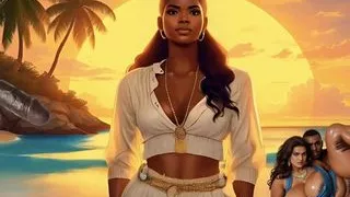 Ai-generated Couple Fucking on the Beach While I Sing.