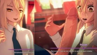 My Hentai Fantasy - Power's Blowjob in Makima's Office - Part 43