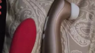 Christmasfun with Pussy and Cock Vibrator