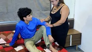 Stepmother gives birthday gift to stepson