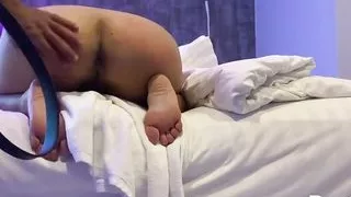 Asian Spanked, Fucked Hard in Ass and Her Pussy Squirt.