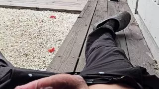 Neighbor's Autumn Yard Working. I Had Other Plans!