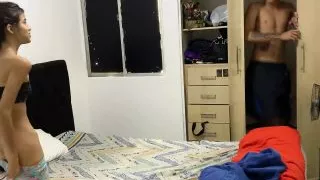 How Nice To See My Stepsister Change After Taking A Shower..