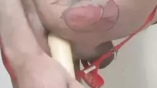 Sissy Very deep anal cock riding