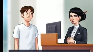 Bank Receptionist Fucked - Summertime Saga