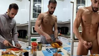 I COOK an Omelette, I get naked, I and I on the food