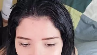 seducing with my beautiful feet and giving a delicious cock sucking