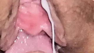 Rough Orgasm with Cumshot and Tongue in Pussy