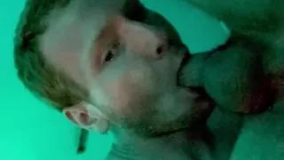 Straight Wolverine Let's Ginger Take a Load to the Mouth